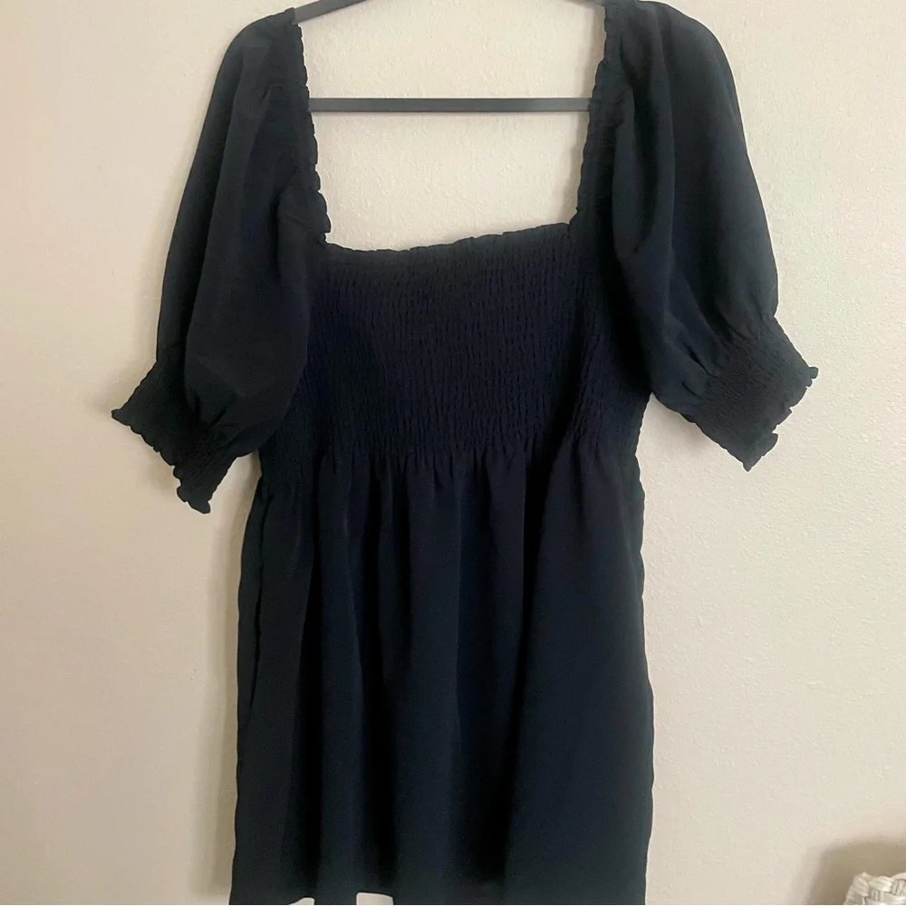 Hill House Athena Nap Dress in Black Crepe - Picture 12 of 12